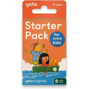 Yoto Starter Pack for Little Kids – 6 Kids Audio Cards for Use with Player & Mini All–in–1 Audio Device, Educational Screen–Free Listening with Fun Stories for Learning & Interactive Quizzes, Ages 3+