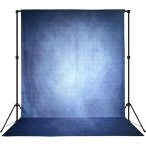 8x10ft Ployester Blue Photography Backdrops Vintage Abstract Background for Portrait Photoshoot Studio Photo Video Studio Prop Pocket on Top