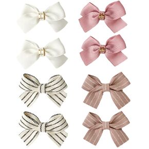 Danyarts 8PCS Baby Girl Dog Gift Wrap Hair Bow Clips Barrettes, Assorted Hair Accessories Alligator Clip for Little Girls Toddler Kids Teens