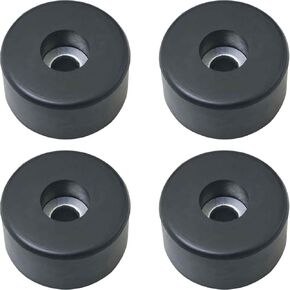 4PCS Air Compressor Feet Anti-Vibration Feet Vibration Isolating Rubber Bumper Generator Pressure Washer Rubber Mat for Computer Desk Feet Radio Equipment Black
