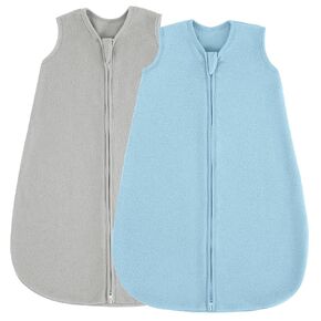 JELLYMONI Baby Sleep Sack 6-12 Months 100% Cotton Wearable Blanket, 0.5 TOG Soft Lightweight Toddler Sleeping Sack 3 Pack 2-Way Zipper Newborn Sleep Sacks
