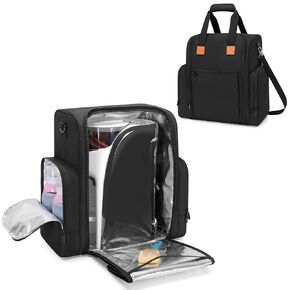 Yarwo Carrying Case Compatible with Baby Brezza Formula Pro Advanced (WiFi) Formula Dispenser Machine, Insulated Bottle Warmer Travel Bag for Formula Maker, Bottles, Infant Formula, Toys & Essentials