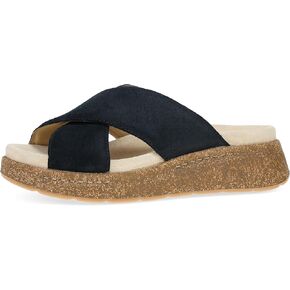 Dansko Bridget Platform Slide Sandal for Women - Memory Foam and Suede Wrapped Footbed for an Extra Plush Comfort and Support