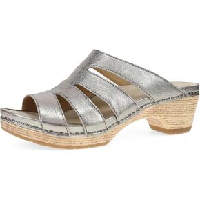 Dansko Lyndi Slide Sandals for Women - Caged-Style Design with Leather Uppers and Lightweight Rubber Outsole