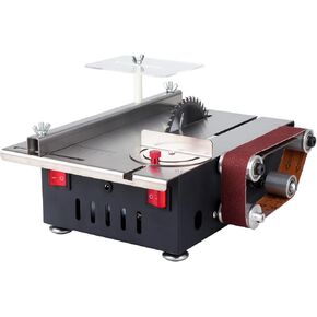 Mini Table Saw, Multi-Functional Portable Cutting | Sanding All-In-One Machine, 4 Types Of Blades, Belt Sander, With 10 Sanding Belts Available,Table Sawelectrical, Mini Table Saw For Crafts