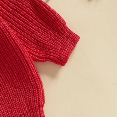 Lesimsam Toddler Baby Boy Girl Valentines Day Outfit Heart/Letter Terbroidery Long Sleeve Sweater Sweater Topshirt Top Top in Saudi Arabia