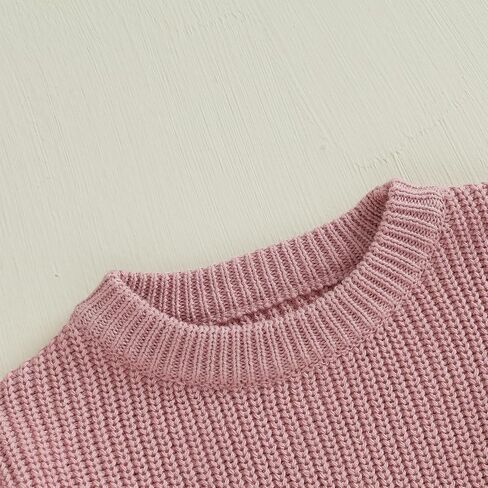 Lesimsam Toddler Baby Boy Girl Valentines Day Outfit Heart/Letter Terbroidery Long Sleeve Sweater Sweater Topshirt Top Top in Saudi Arabia