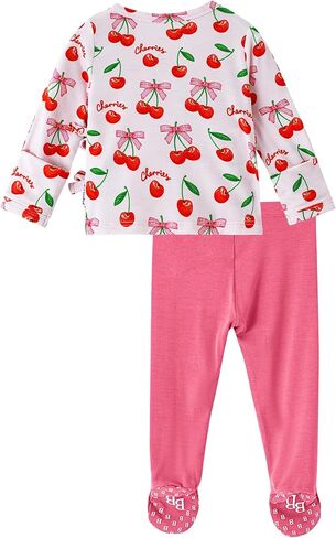 Newborn Baby Girls Clothes Set Long Sleeve Kimono Top and Pants Sets Outfit Viscose from Bamboo Outfits in Kuwait