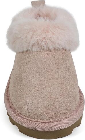 Bearpaw للجنسين فو فرو مبطنة من جلد الغزال أحذية الأطفال - أحذية الأطفال القاع الصلبة للبنين والبنات - النعال المشي الجلدية in Saudi Arabia