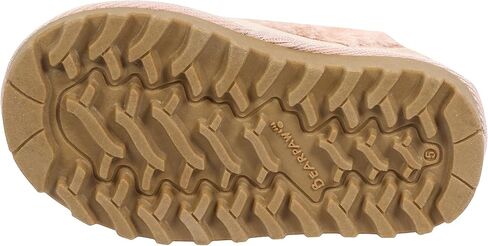 Bearpaw للجنسين فو فرو مبطنة من جلد الغزال أحذية الأطفال - أحذية الأطفال القاع الصلبة للبنين والبنات - النعال المشي الجلدية in Saudi Arabia
