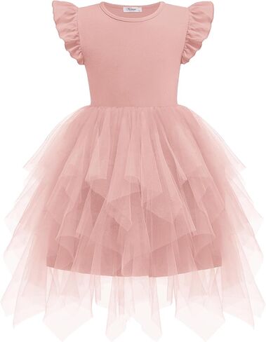 Arshiner Toddler Tutu Dress Little Girls Tulle Tulle Tulle Princess Birthday Party Dresses in Kuwait