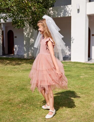 Arshiner Toddler Tutu Dress Little Girls Tulle Tulle Tulle Princess Birthday Party Dresses in Kuwait