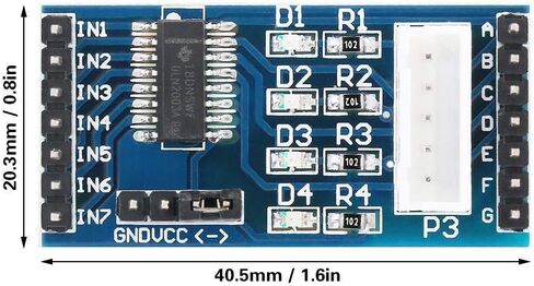 Redtagcanada 5-12V ULN2003 وحدة سائق السائق الساكب لبرنامج 28BYJ-48 Stepper Motor in Kuwait