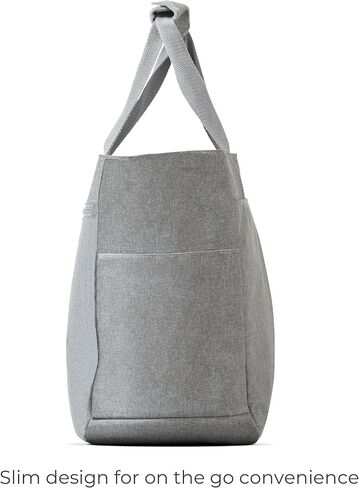 Grey Breast Pump Tote - Convenient for Carrying Pump, Bottles, and Pumping Essentials on-The-go in Saudi Arabia