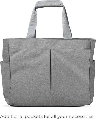Grey Breast Pump Tote - Convenient for Carrying Pump, Bottles, and Pumping Essentials on-The-go in Saudi Arabia