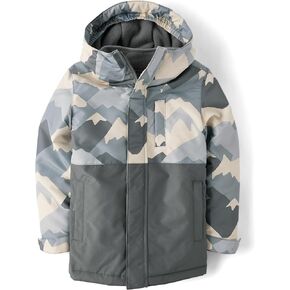 The Children's Place Boys' Heavy 3 in 1 Winter Jacket, Wind Water-Resistant Shell, Fleece Inner