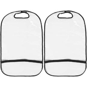 Acouto Kick mats Back seat Protector, 2Pcs Seat Back Cleaning Cover,Car Truck SUV Thicken Seat Back Protector Transparent Cover Child Baby Kick Mat Clean Keep
