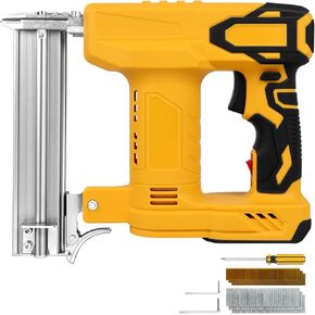 18 Gauge Brad Nailer Cordless for DEWALT 20V Battery (No Battery), 2 in 1 Electric Staple Gun/Nail Gun Battery Powered with 2000 Nails for Wood, Drives up to 1-1/4 in Nails and Crown 1/4 in Staples in Kuwait
