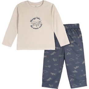 Gerber Baby Boys' 2-Piece Pajama Set (Long-Sleeve Top & Fleece Bottom)