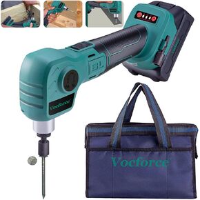 20V Cordless Palm Nailer Kit, Electric Nail Driver Auto Hammer Tool w/Brushless Motor, 1/4" Hex Magnetic Tip, LED Light, includes 2.0Ah Rechargeable Lithium Battery, Charger, Tool Bag