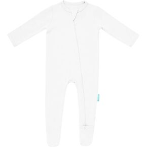 Baby Zipper Footie Pajamas, Supersoft Bamboo Rayon Baby Footed Pjs Boy Girl 0-3-6-9-18-24 Month Coverall Sleepers
