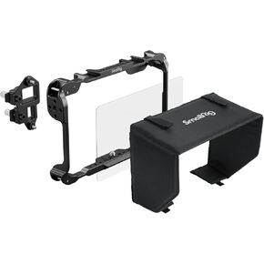 SmallRig Monitor Cage Kit for Atomos Shinobi II, with Sunhood, with Screen Protector, Weighing Only 96.3g, with 1/4"-20 Threaded Holes - 5030