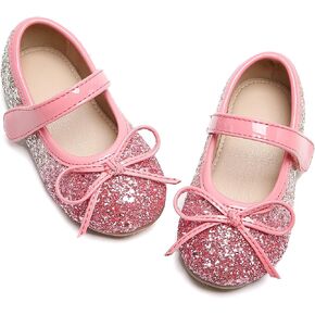 Otter MOMO Toddler/Little Girls Mary Jane Ballerina Flats Shoes Slip-on School Party Dress Shoes