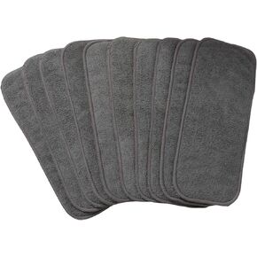 Microfiber Inserts for Cloth Diapers (10pcs-White&Grey Inserts)