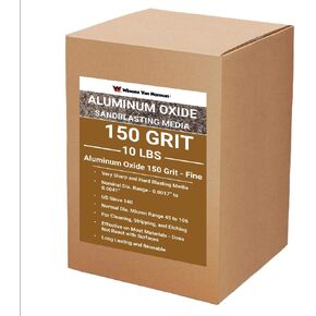 Aluminum Oxide Sand Blasting Media - 150 Grit - Fine (10lbs) in Kuwait