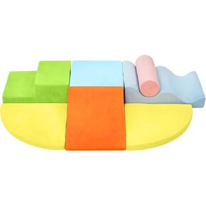 Climbing Toys for Toddlers Indoor, 7-Piece Soft Foam Climbing Blocks Set for Toddlers, Toddler Playtime Corner Climber Indoor Foam Play Gym for Climbing and Crawling