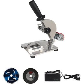RATTMMOTOR Q08-3 Multipurpose Portable Small Hobby Table Saw Cutting Machine 110V-220V, 0-45° Angle Adjustable, 795 Motor Dual Shaft for Wood, Plastic, Aluminium, Stainless Steel (Standard Set)