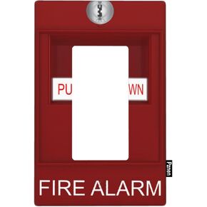 لوحة مفتاح Rocker Rocker Fire Cover Coor Cool Fun Fire Red Decorative 1 Gang Decorator Wall Plate Size for Boys Girls Nursery