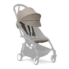 Stokke YOYO 6+ Color Pack, Taupe - Textiles Only: Seat Pad, Extendable Canopy & Zipped Back Pocket - Requires YOYO3 Frame (Sold Separately)