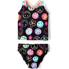 The Children's Place Girls' and Toddler 2 Piece Tankini Swimsuit