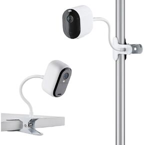 2Pack Flexible Clamp Mount for Arlo Cam Essential 2K Outdoor/Indoor/Spotlight, Arlo Pro/Pro2/Pro3/Pro4/Pro5S, Sturdy and Solid Camera Mounts Without Tools