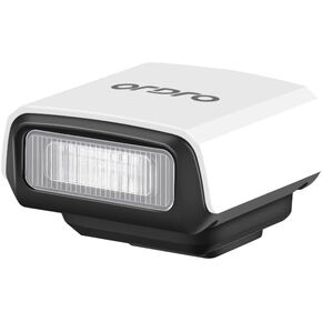 ORDRO FL-10 Mini Camera Flash Camera Flash Speedlite for Fuji/Sony/Nikon/Canon, Digital Film Cameras, Portable Mini hot Shoe Flashlight for DSLR Cameras (White)