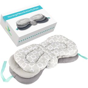 Nursing Pillow for Breastfeeding and Bottle Feeding, 100% Cotton, Breastfeeding Pillows for Mom and Baby, Adult Use Only - Support Cushion Adjustable for Parents