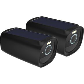 Holicfun Silicone Cover Skins for EufyCam S330 (Eufy Cam 3) - 2 Pack, Black