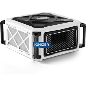 ALORAIR 2 Stage Intake (580/780CFM) Air Filtration Systems Woodworking Built-In Ionizer with Remote Control & Strong Vortex Fan, Hanging Mode for Works Shop, Shop Dust Collectors, Purecare 780IG