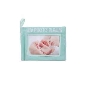 Pearhead Plush Photo Album, Baby Shower Registry Addition, Gender Neutral Baby Toy, 8.75x6.25x0.75 Inch