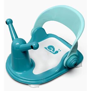 Baby Bath Seat - Infant Bath Seat for Babies 6 Months & Up - Sit Up Bathtub Seat for Baby - Toddler Bath Seat - Bright Blue Baby Bath Chair