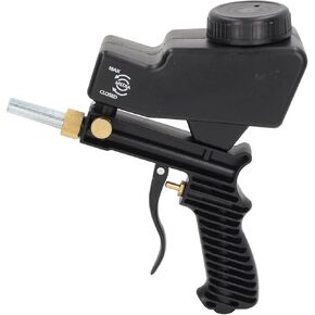 Sand Blaster, Portable Paint Removal Tool Sand Blaster for Air Compressor For Remove Paint, Surfaces (Black)