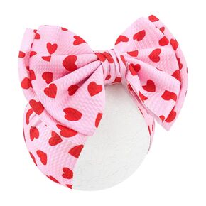 YanJie 7" Baby Girl Baseball Sports Printed Super Large Double Layers Bow Headband Blue Infant Toddler Messy Bow Headwrap Game Hair Accessories Hairband Baseball Game Day Sports Bows for Girls Outfit