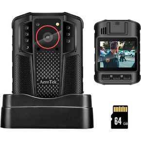 4K GPS Body Cam, Magnet Mount Mini Body Cameras with Audio and Video Recording, Ultra Infrared Night Vision and Fast Charging for Police/Law Enforcement/Delivery