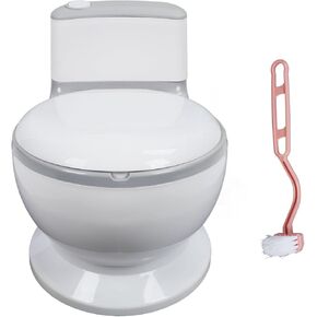 Children Toilet Seat Potty Training Toilet for Baby Kids, Portable Adjustable Baby Toilet Trainer Realistic Potty Pot Kids Non Slip Potty Training Seat for Home Kindergarten (Gray)