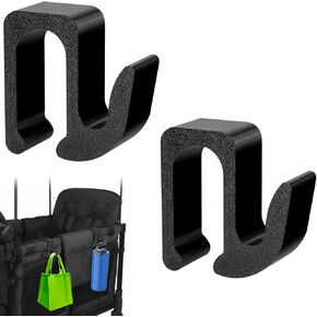 Multipurpose Side Hooks for Wonderfold Wagon,2 Pack Sturdy Hooks Accessories Compatible with Wonderfold Wagon W4,Perfect for Organized and Space-Saving Travel(Upgraded)