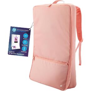 HP Carrying Padded Case with Removable Shoulder Strap & Front Zipped Pocket Exclusively for Use Sprocket Photobooth (Black)