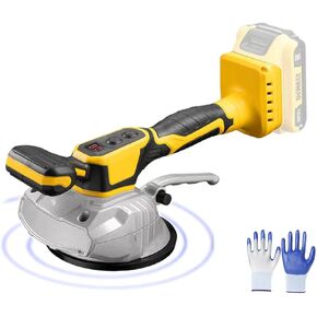 Tile Vibration Tool,for Dewalt 20V Max Battery,Cordless Portable Tiler Vibrator Tool with 8 Adjustable Speed,Suction Cup,Digital Display,Floor,Tile,Wall,Thick Glass,Cordless Vibrator Tool