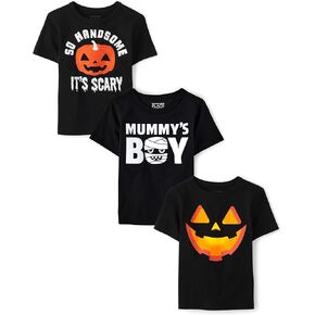 The Children's Place Baby Boys' and Toddler All Holidays Short Sleeve Graphic T-Shirts,multipacks