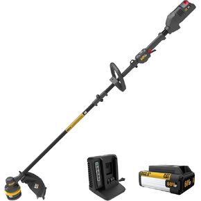 Cat DG610 60V 15" Brushless String Trimmer Cordless with Dual Line Bump Feed Head, Edger with Quick Line Load, Weed Trimmer with ECO Mode for Extended Runtime – Battery & Charger Included